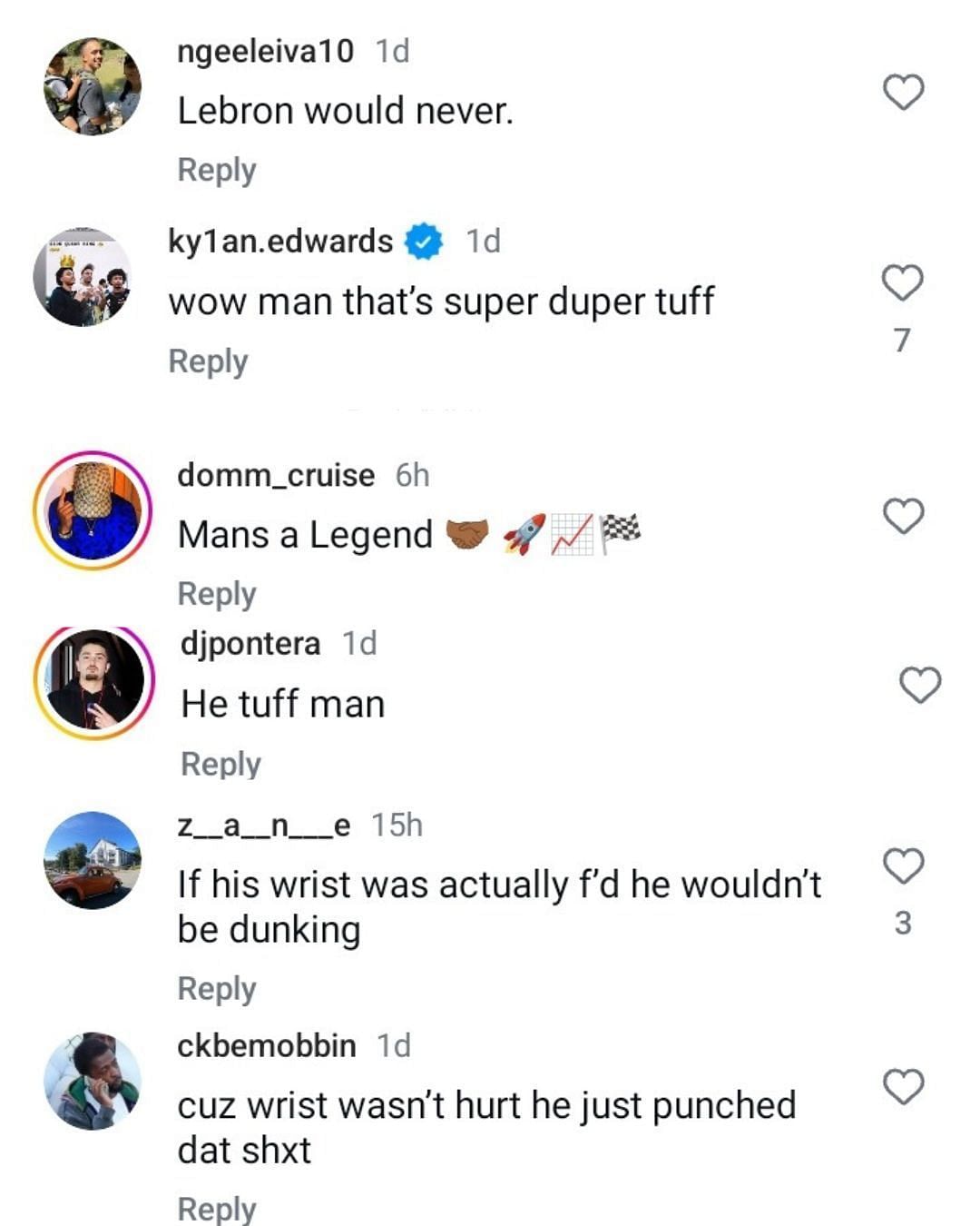 Hoops fans react as No. 1 HS prospect Tyran Stokes leads team to win at Nike EYBL despite a wrist injury. (Image via Instagram @overtime)